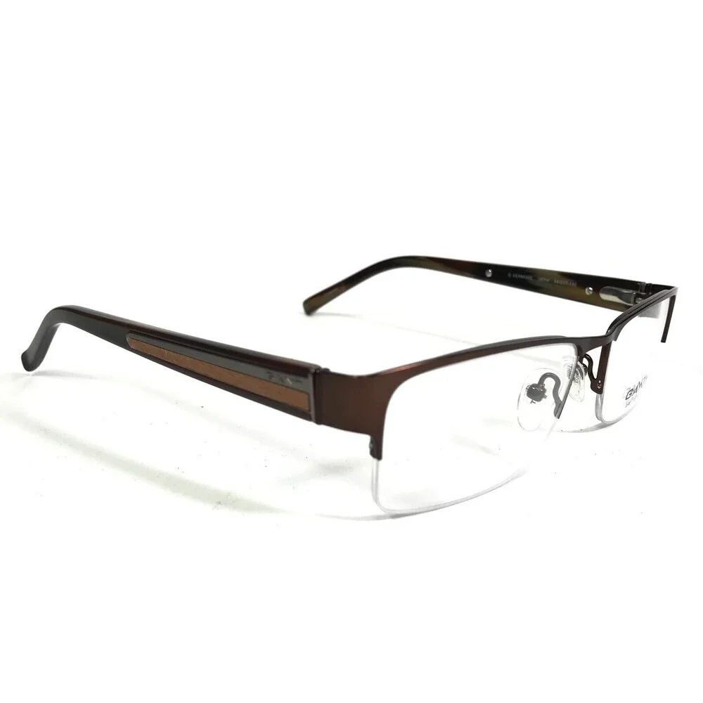 GANT Eyeglasses Frames G KENMORE SBRN Brown Rectangular Half Rim 54-17-140